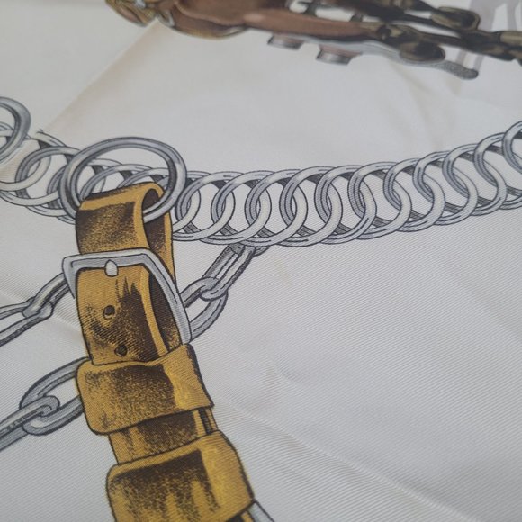 Hermes Scarf Multi Color Silk Satin Multi Color Silk Satin - Picture 8 of 15